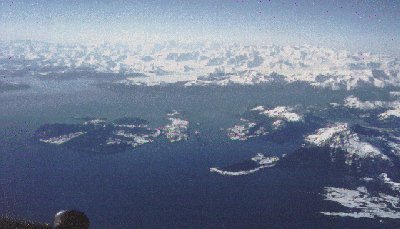 Birdseye view of Prince William Sound