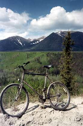 Mountain biking on Bernard Creek Trail