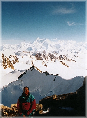 The awesome Mount St. Elias looms in the distance...