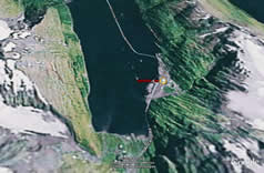 Town Map of Whittier, AK