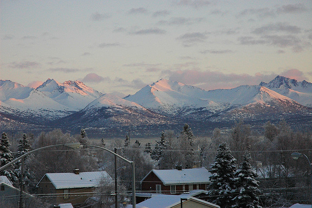 Anchorage Alaska Mountain view